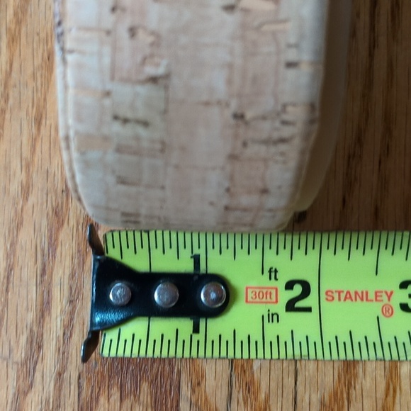 Earth Scotti Platform Leather Dark Natural Slide Sandal Size 8.5 - Picture 6 of 13